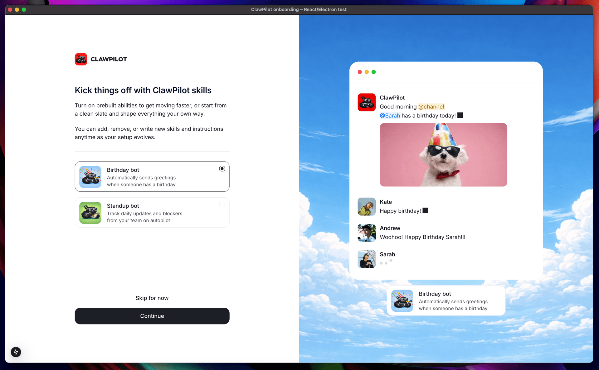 Electron + Next.js App screenshot 1